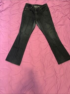 Calvin Klein Women's Dark Gray Flare Jeans